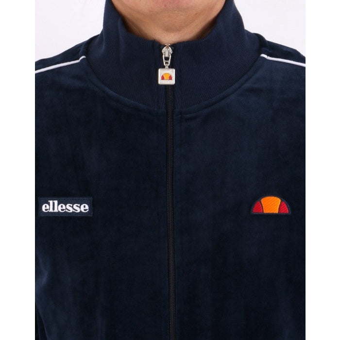 ELLESSE VELOUR PIPING TRACK TOP NAVY 80s Casual ORIGINAL