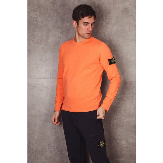 Stone Island 502B0 Orange Sweater ORIGINAL