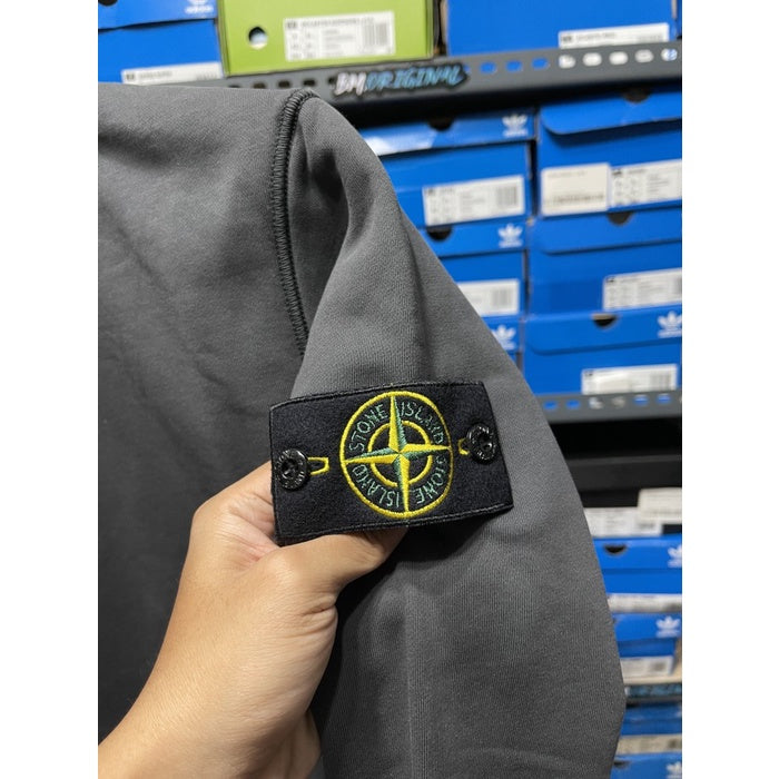 Stone Island Garment Dyed Sweatshirt Charcoal ORIGINAL 741563051 V0065