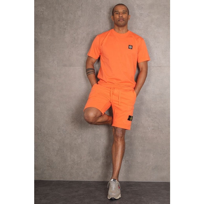 Stone Island T-shirt Logo Orange 24113 60/2 V0032 ORIGINAL