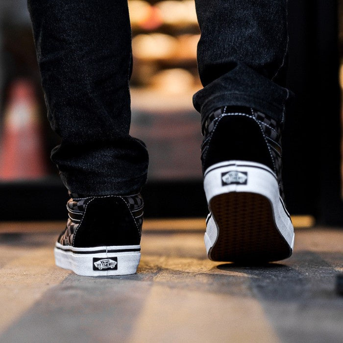 Vans Sk8 Hi Checkerboard Black / Pewter ORIGINAL