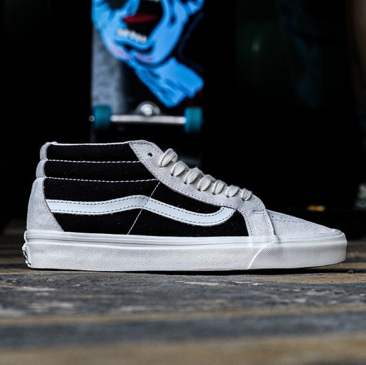 Vans Sk8-Mid Reissue Suede Marsmellow White Black ORIGINAL