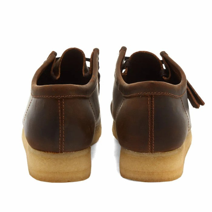 CLARKS ORIGINALS WALLABEE BEESWAX DARK BROWN