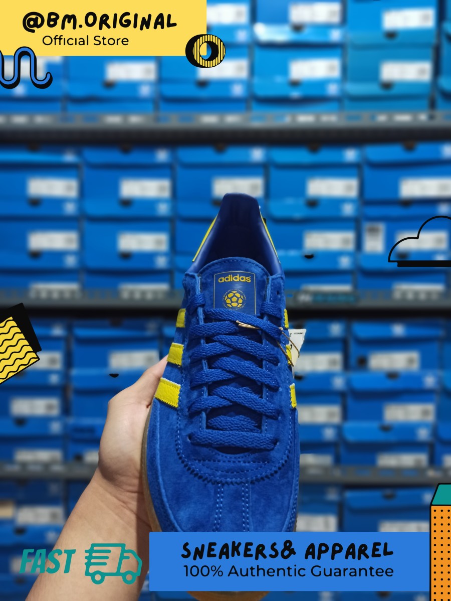 Adidas Handball Spezial Blue Yellow CW Stockholm Exclusive