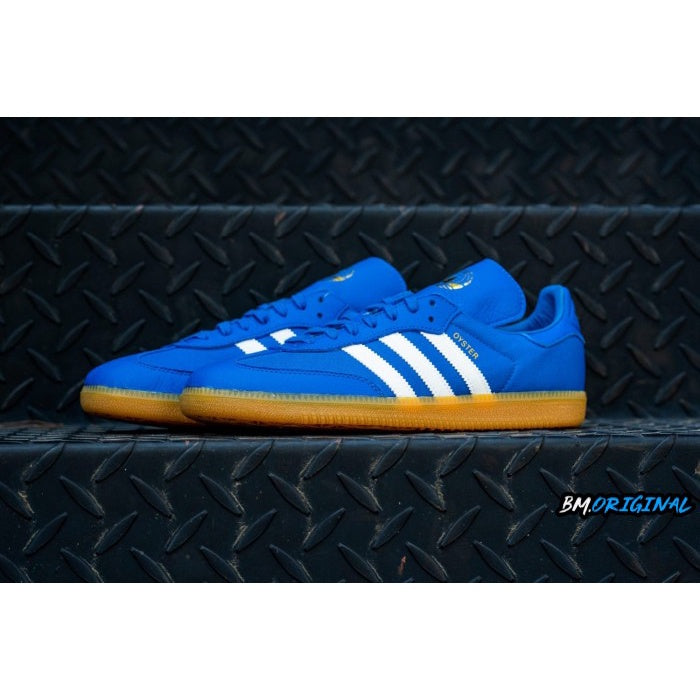Adidas Samba x Oyster Holdings Blue White Gumsole ORIGINAL F35093