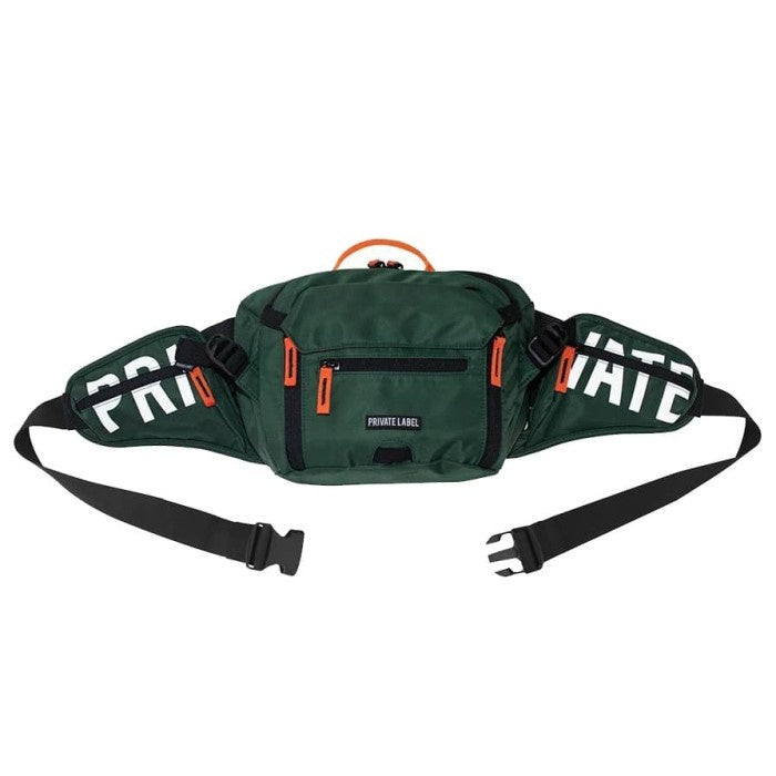 Private Label Waist Bag Green RED BLACK REFLECTIVE