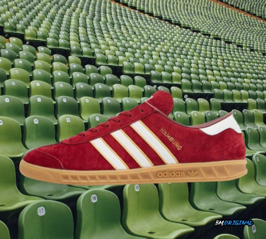 Adidas Hamburg OG Burgundy White Gumsole Exclusive ORIGINAL