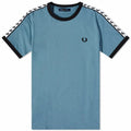 Fred Perry Taped Ringer Tee Ash Blue M6347