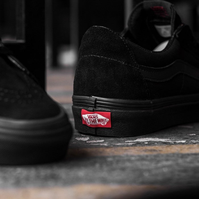 Vans Sk8 Low Classic Black Black Red