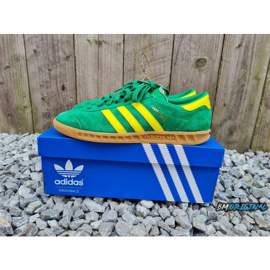 Adidas Hamburg OG Green Bright Yellow Gumsole ORIGINAL B24966