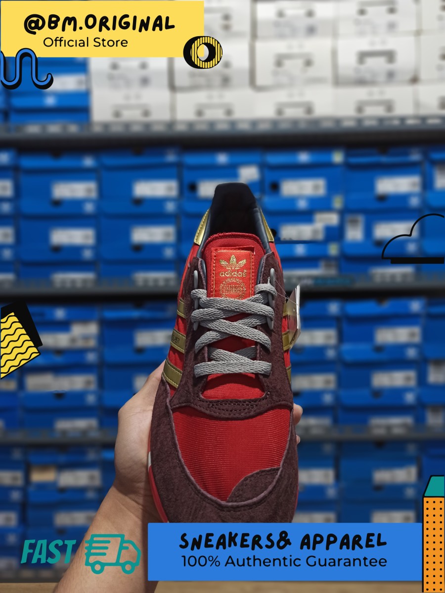 Adidas Boston Super Power Red Gold Metallic ORIGINAL M25420
