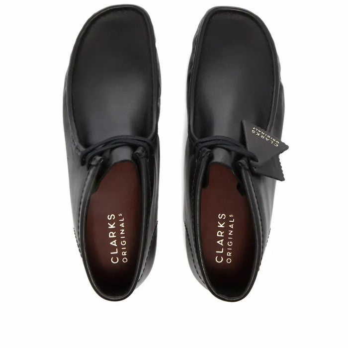 CLARKS ORIGINALS WALLABEE BOOT BLACK FULL LEATHER