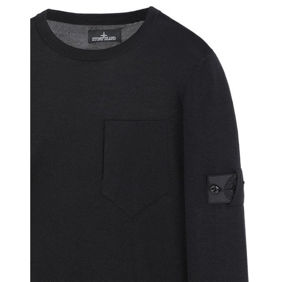 Stone Island Shadow Project Black Catch Pocket 505A4 Sweater