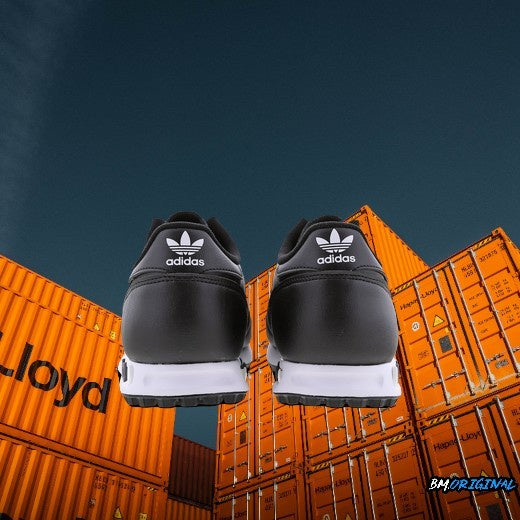 Adidas LA Trainer Leather Black Black White Exclusive ORIGINAL