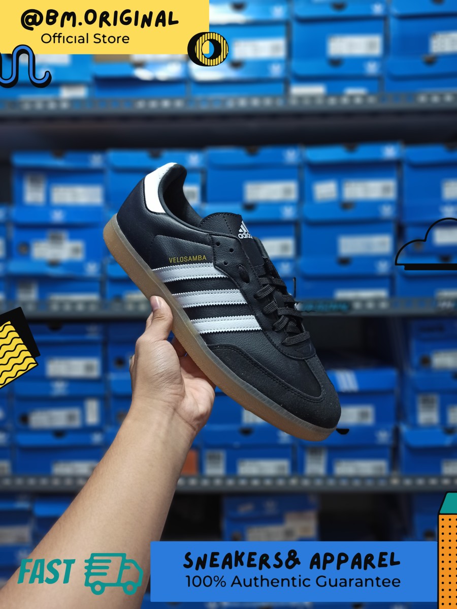 Adidas Velosamba Vegan Core Black White Cycling Shoes ORIGINAL GY5597