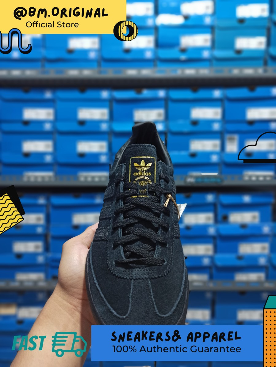 Adidas Jeans OG Black All BLACK Textile Gumsole Exclusive