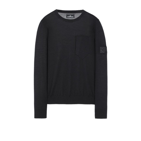 Stone Island Shadow Project Black Catch Pocket 505A4 Sweater