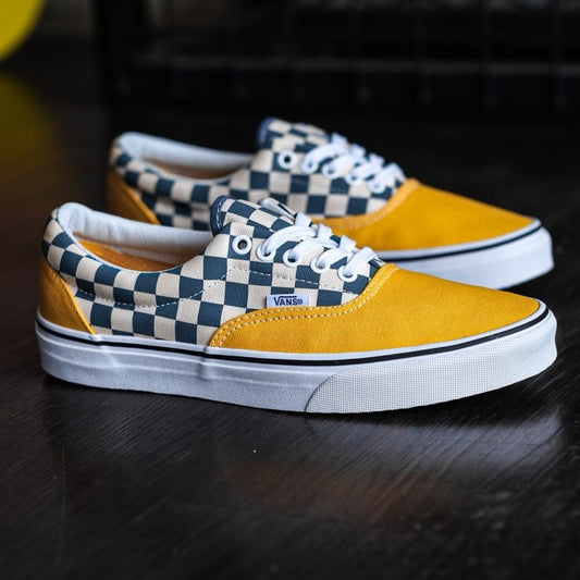 Vans Era Two Tone Checkerboard Black Yellow ORIGINAL