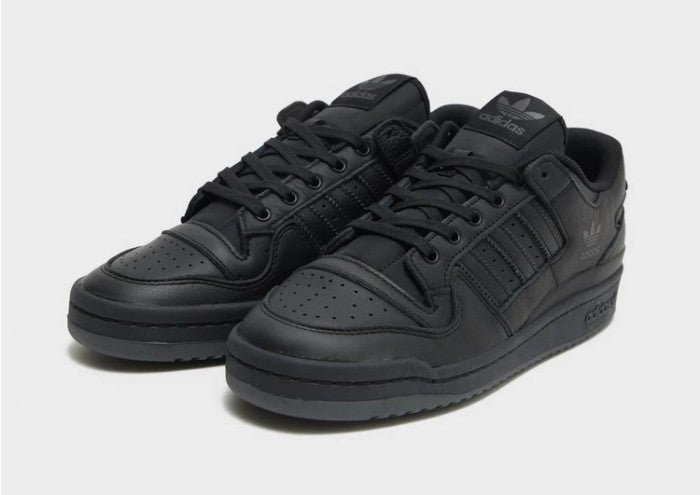 Adidas Forum 84 Low All Black Triple Black Leather Exclusive ORIGINAL