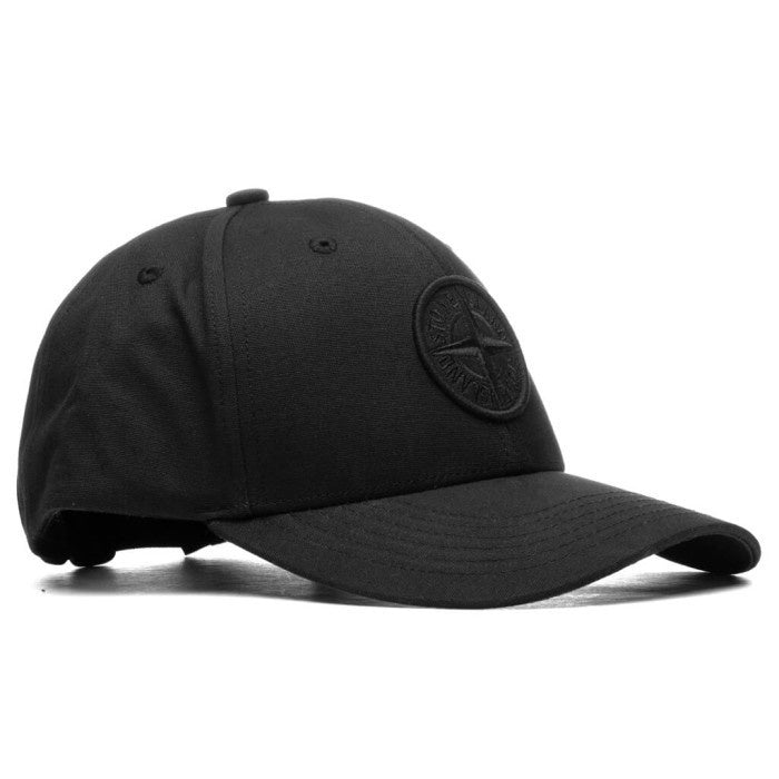 Stone Island 99661 6 Panels Cap Black MO74159966 V002 ORIGINAL