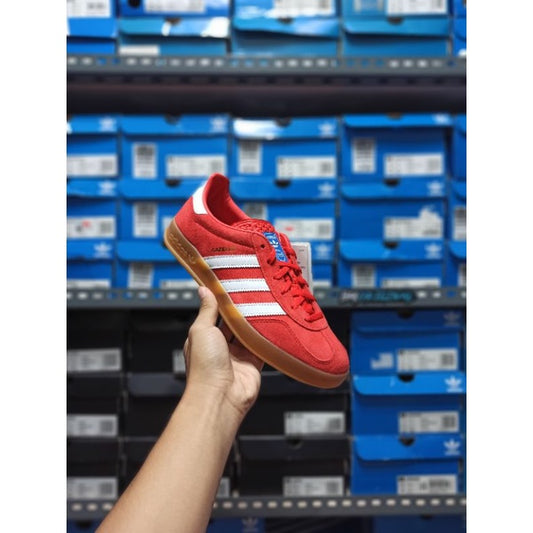 Adidas Gazelle Indoor Red White Burgundy ORIGINAL EE5731