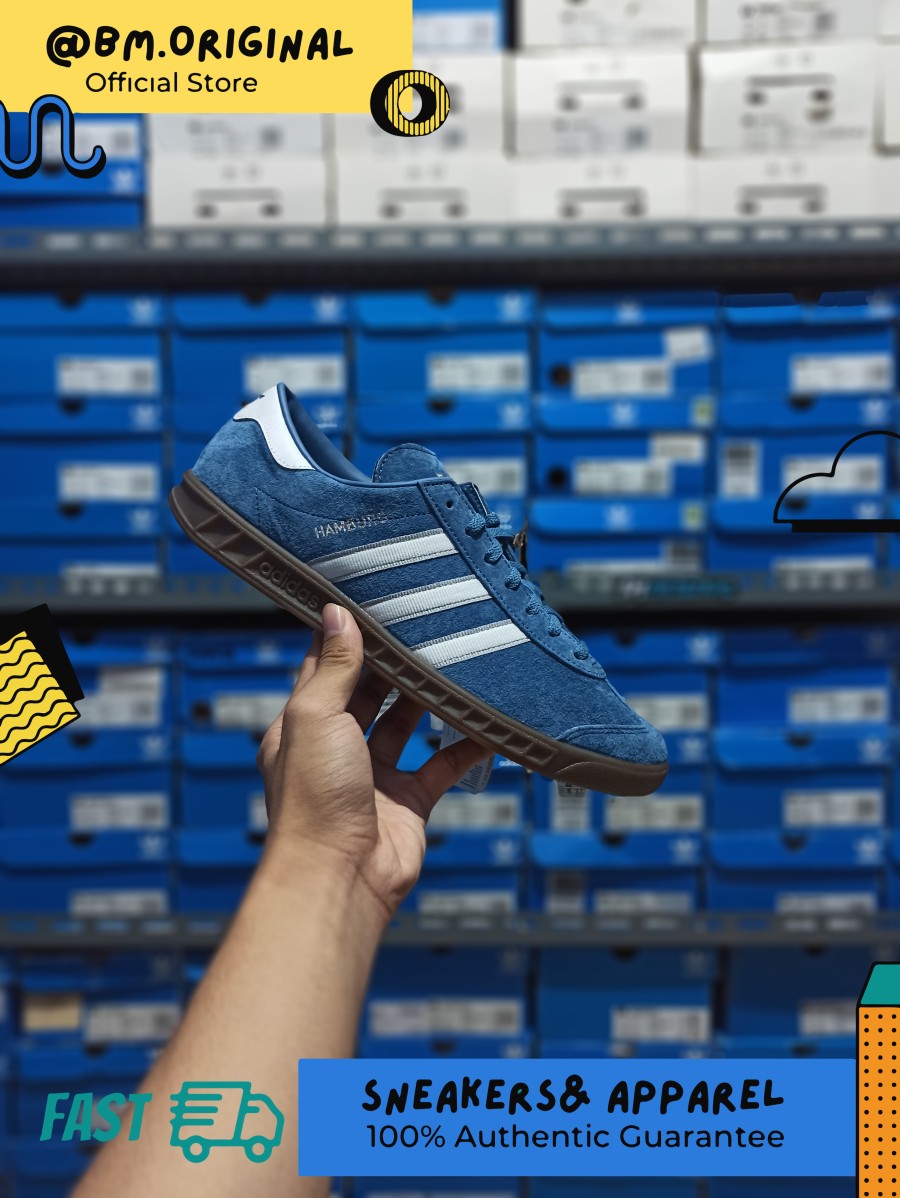 Adidas Hamburg Royal Blue White Exclusive ORIGINAL