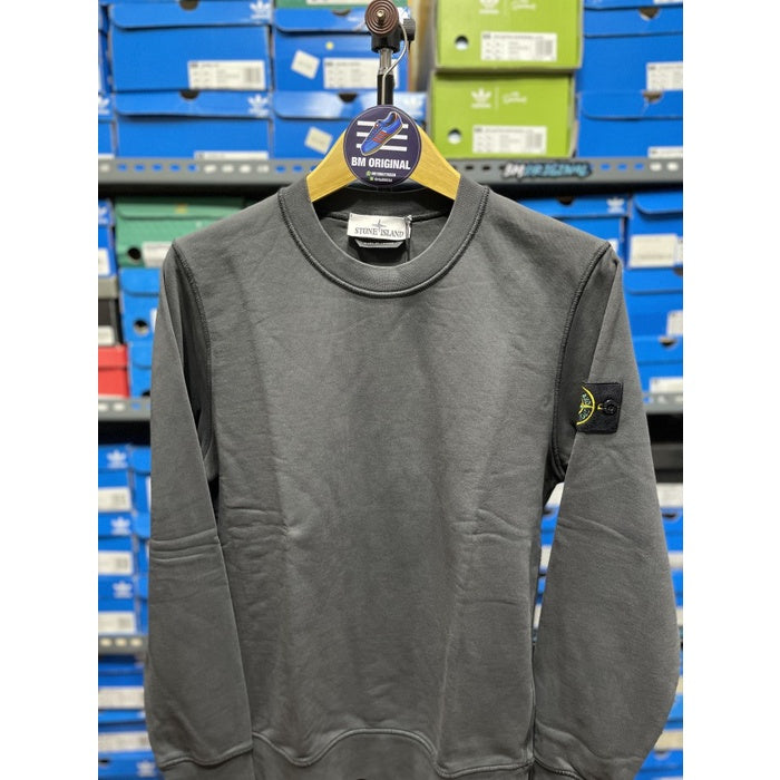 Stone Island Garment Dyed Sweatshirt Charcoal ORIGINAL 741563051 V0065