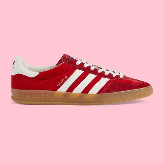 Adidas Gucci Gazelle Indoor Burgundy White Exclusive 707848 9STU0