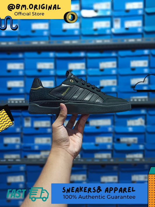 Adidas Tyshawn Low Core Black Gold Metallic ORIGINAL GY6957