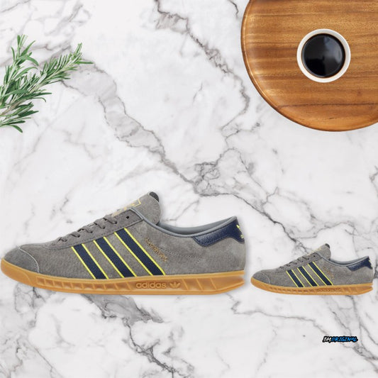 Adidas Hamburg OG Grey Deep Ink Lime Exclusive ORIGINAL