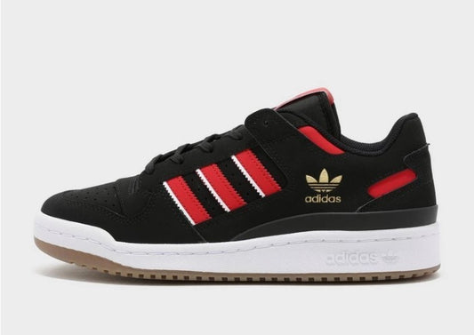 Adidas Forum Low Black Red Gold White Gum Exclusive