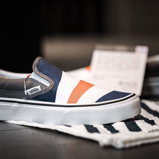 Vans Slip On Custome Made For You Blue / White / Spice Orange ORIGINAL