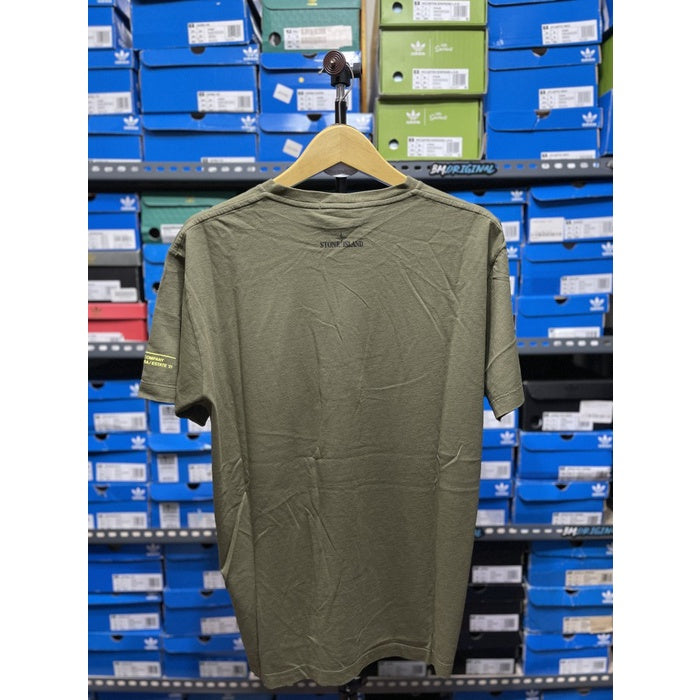 STONE ISLAND T-SHIRT KHAKI GREEN ORIGINAL 74152NS83 V0058