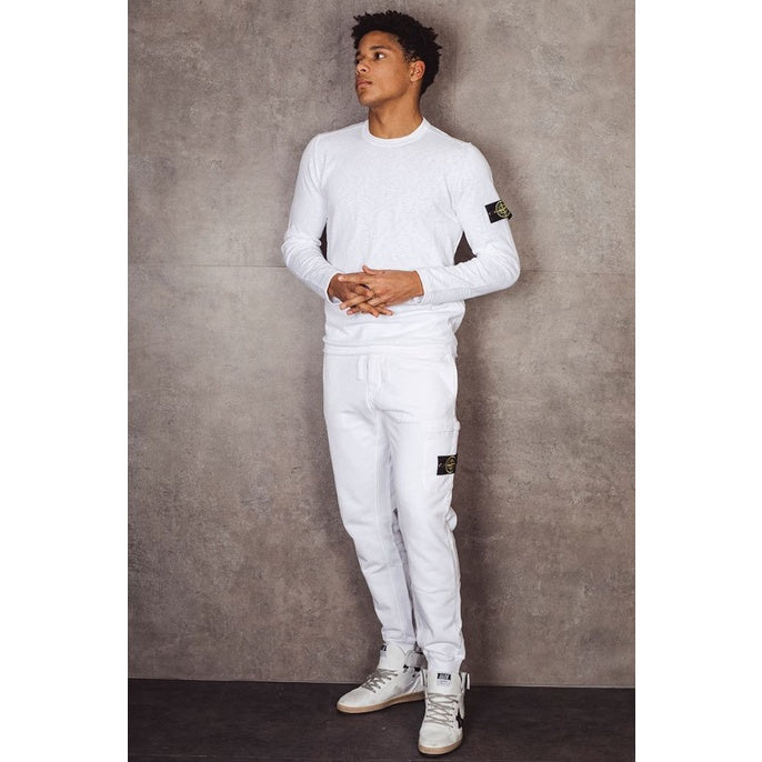 Stone Island 502B0 White Shaved Sweater