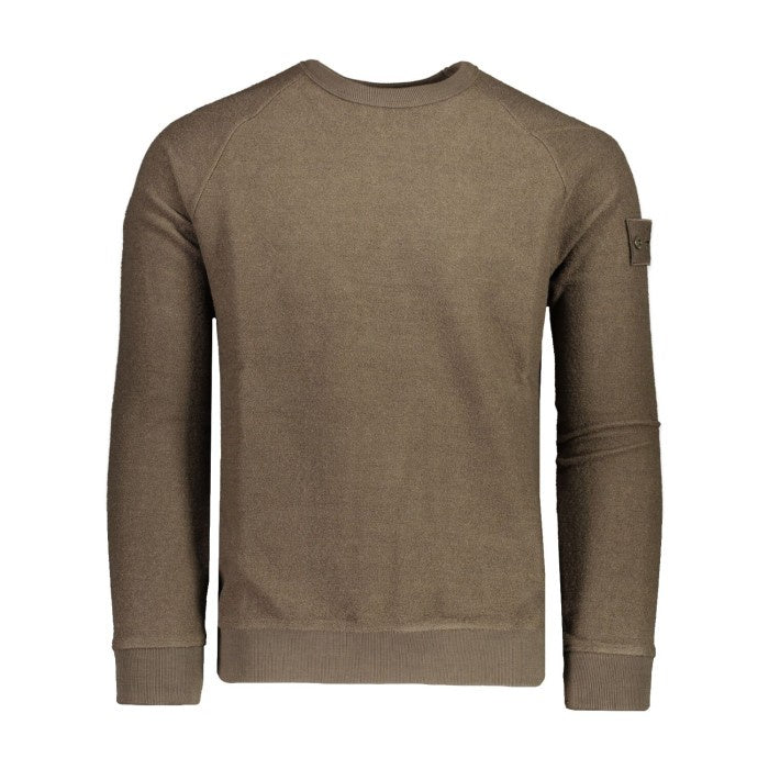 Stone Island Ghost Piece Fleece Sweatshirt Military Green