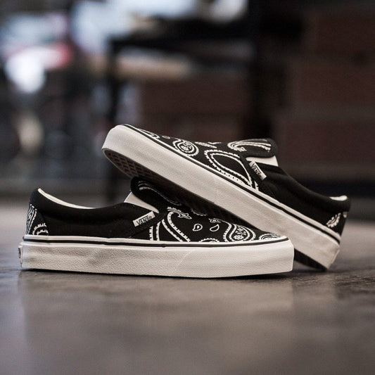 Vans Slip On Peace Paisley Black True White ORIGINAL