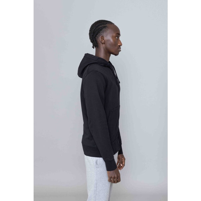Stone Island Zip Hoodie Sweatshirt Black ORIGINAL 761564251 V0029