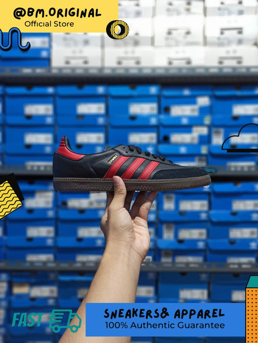 Adidas Samba Manchester United Core Black Real Red ORIGINAL HQ7030