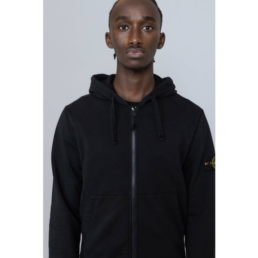 Stone Island Zip Hoodie Sweatshirt Black ORIGINAL 761564251 V0029