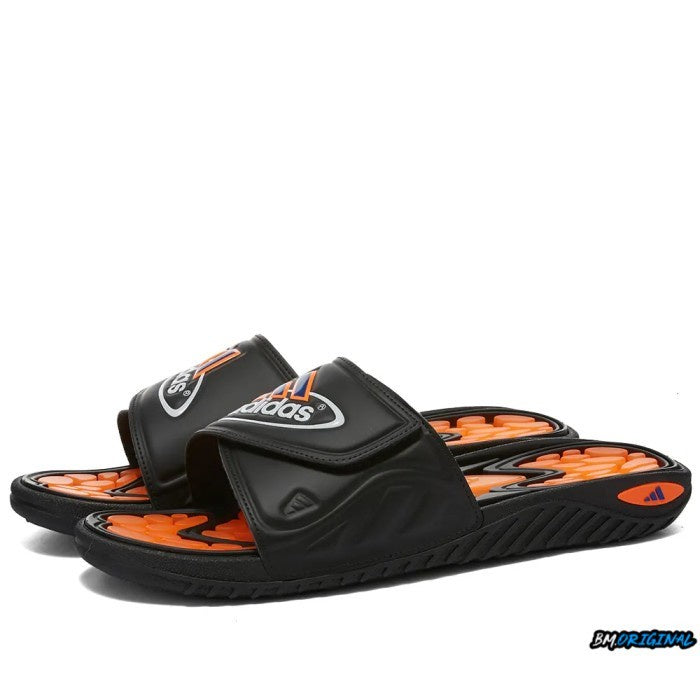 Adidas Adilette Reptossage Core Black Orange White ORIGINAL GX0877