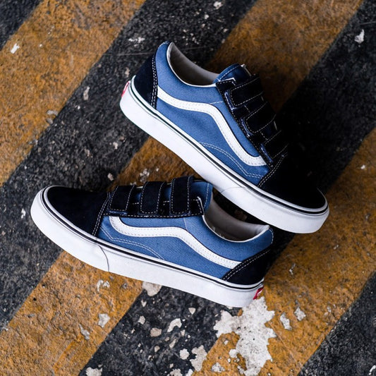 Vans Oldskool Velcro Classic Navy White ORIGINAL