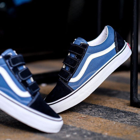 Vans Oldskool Velcro Classic Navy White ORIGINAL