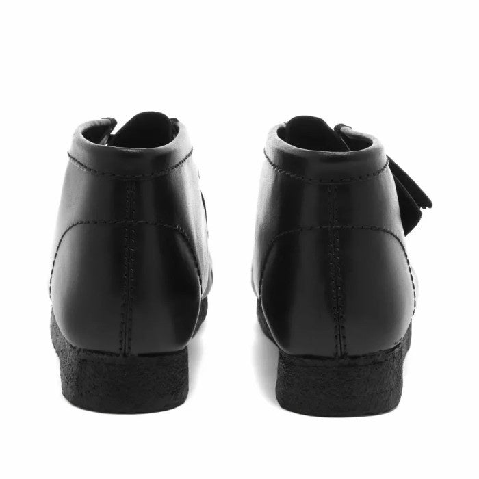 CLARKS ORIGINALS WALLABEE BOOT BLACK FULL LEATHER