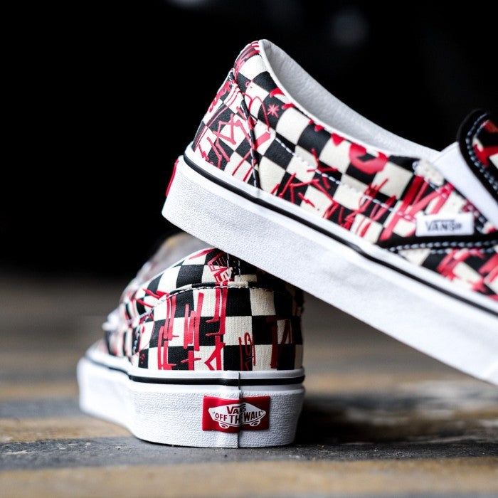 Vans Slip ON Classic Crew Checkerboard Red ORIGINAL