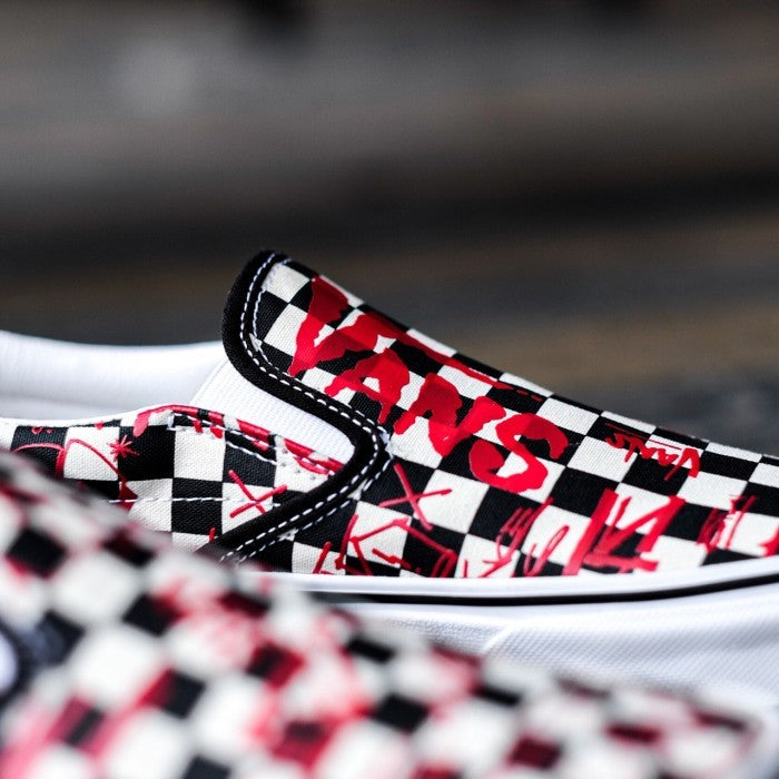 Vans Slip ON Classic Crew Checkerboard Red ORIGINAL