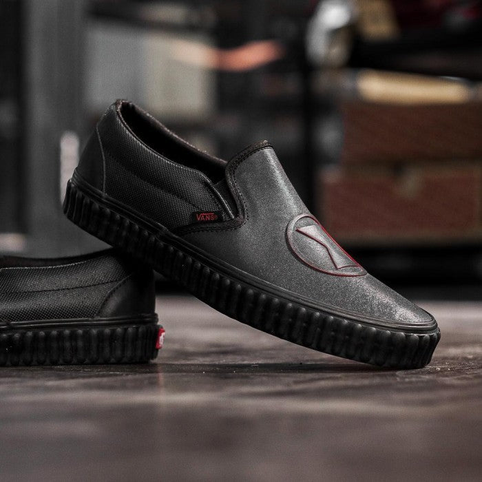 Vans X MARVEL Slip On Black Widow Bumper ORIGINAL