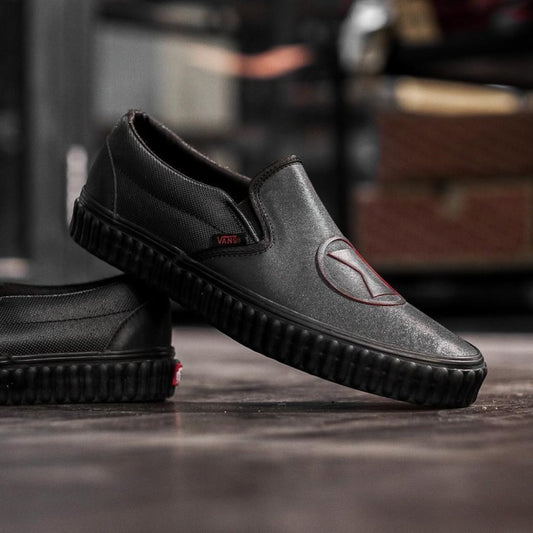 Vans X MARVEL Slip On Black Widow Bumper ORIGINAL