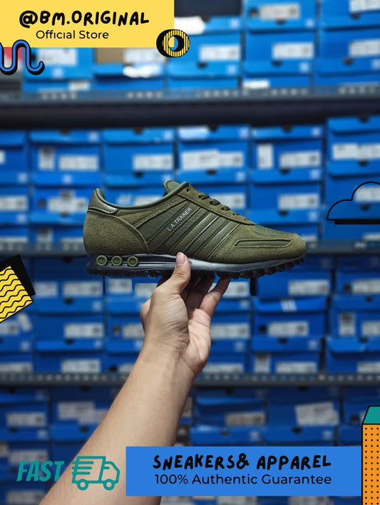 Adidas La Trainer Dark Army Olive Green ORIGINAL EXCLUSIVE