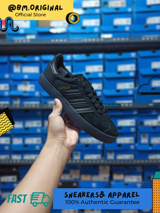 Adidas Gazelle ADV Skateboarding Full Black GOLD ORIGINAL GW3141