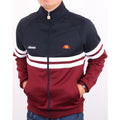 ELLESSE RIMINI TRACK TOP NAVY BURGUNDY 80s Casual ORIGINAL